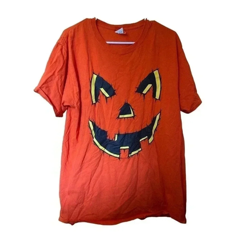 HAPPY HALLOWEEN SIZE LARGE WITH PUMKIN FACE